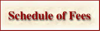 Inquire Investigative Services schedule of fees